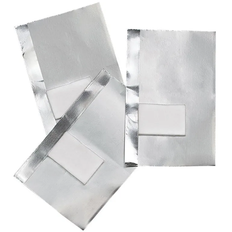 50 feuilles aluminium avec compresse intégrée