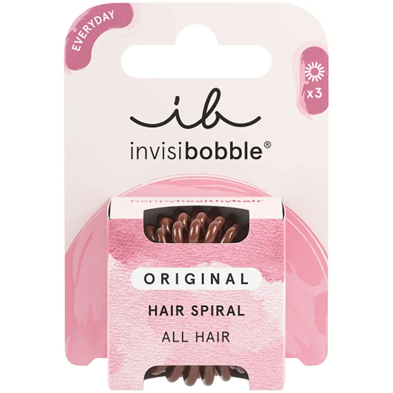 3 Élastiques spirales Original pretzel brown