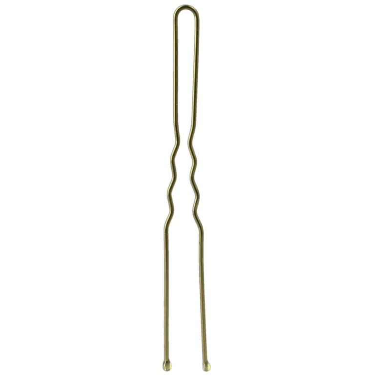 24 Épingles ondulées longues bronze