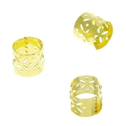 Anneaux bijoux cheveux doré grand modèle