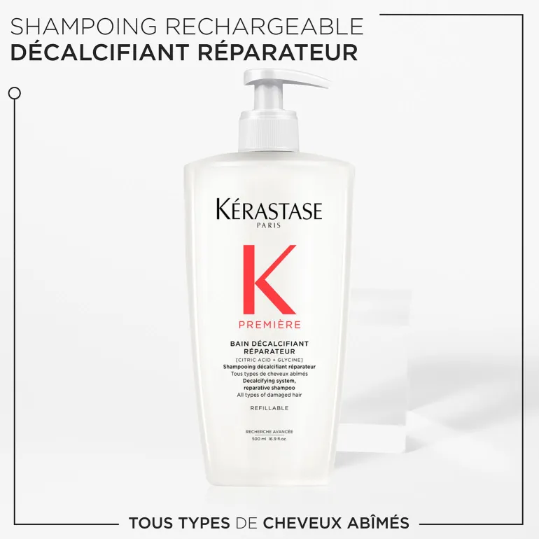 Bain décalcifiant réparateur Première 500 ml rechargeable