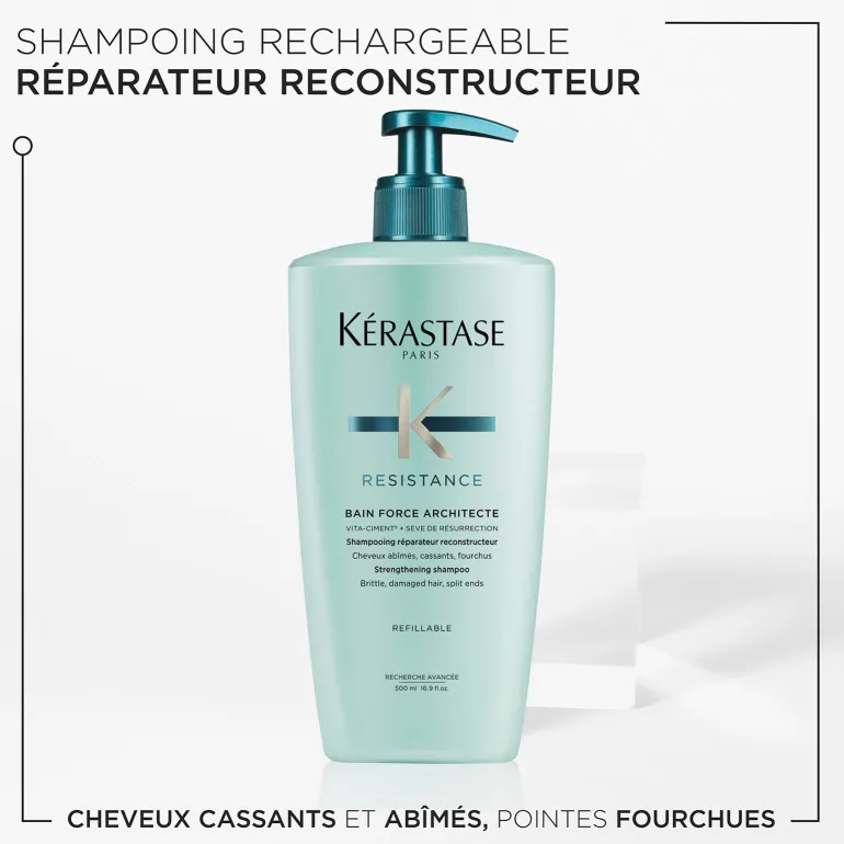 Bain Force Architecte Résistance 500 ml rechargeable