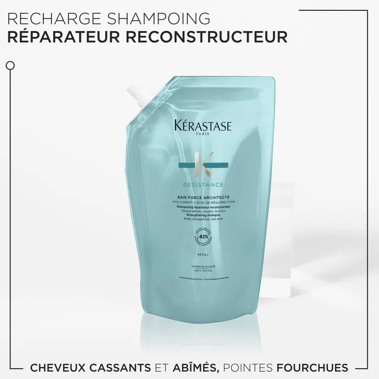 Bain Force Architecte Résistance recharge 500 ml