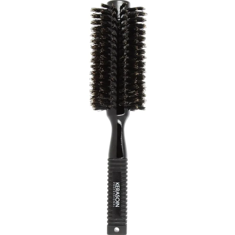 Brosse à brushing noire en poils de sanglier 50mm