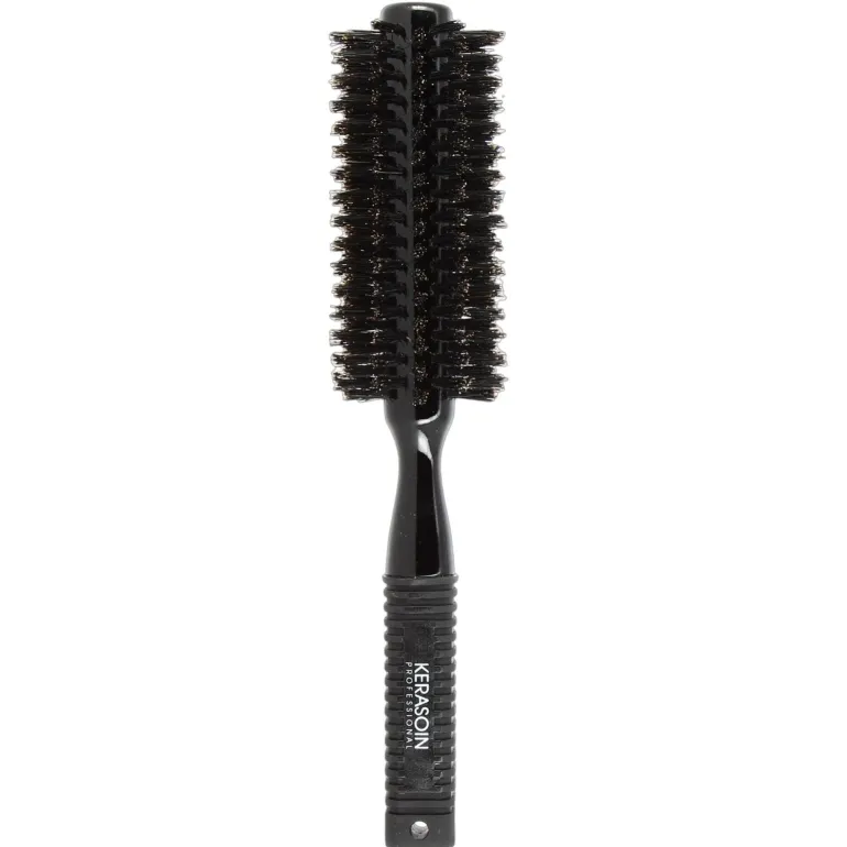 Brosse à brushing noire en poils de sanglier 43mm