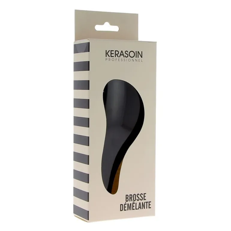 Brosse à cheveux démêlante noire