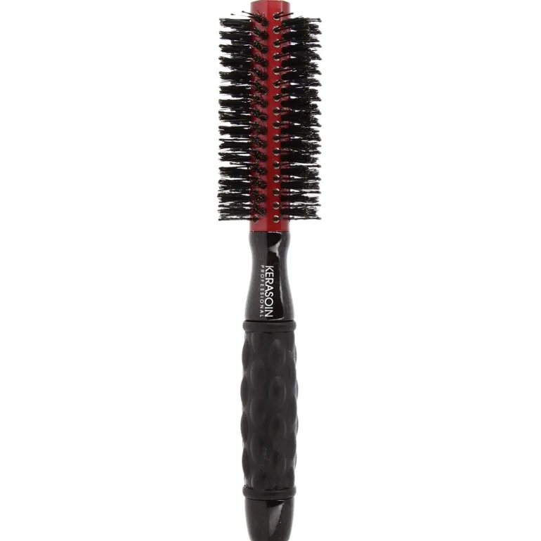 Brosse ronde à brushing sanglier et picots 18mm