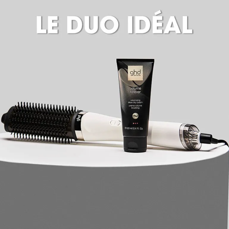 Brosse soufflante 2-en-1 Duet Blowdry blanc
