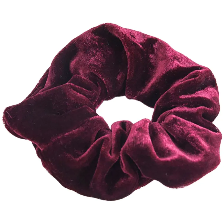 Chouchou velours bordeaux