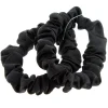 Chouchous satinés fins x 2 noir