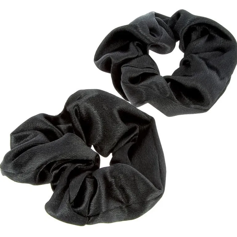 Chouchous satinés x 2 noir