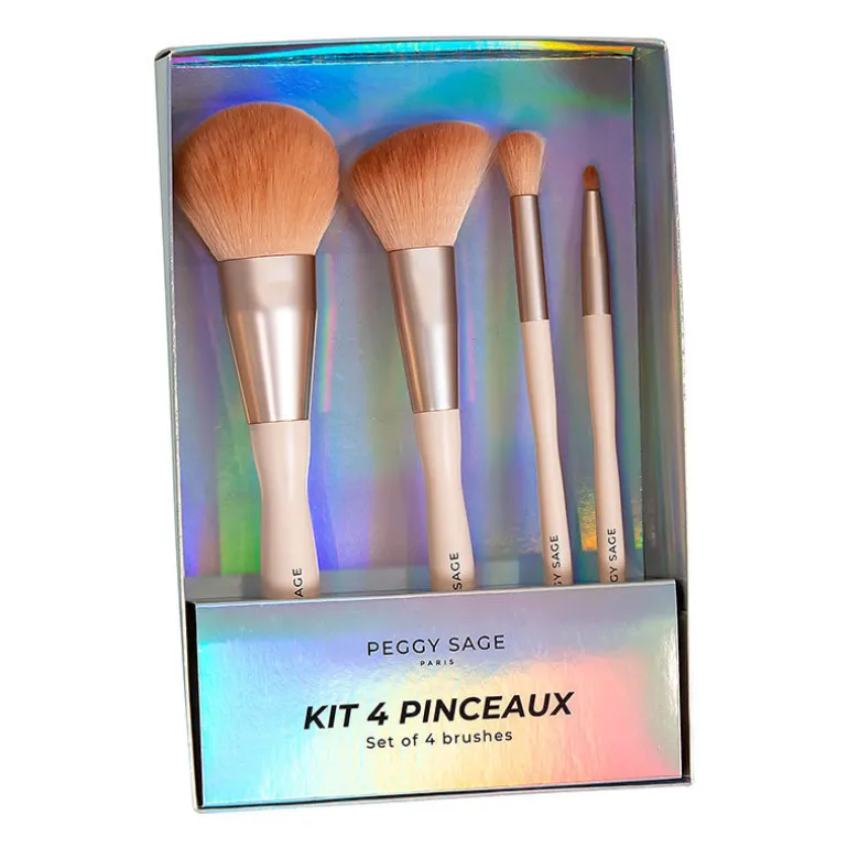 Coffret 4 pinceaux maquillage