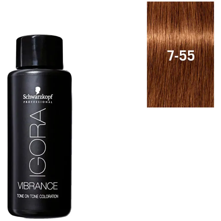 Coloration demi-permanente Igora Vibrance 7-55