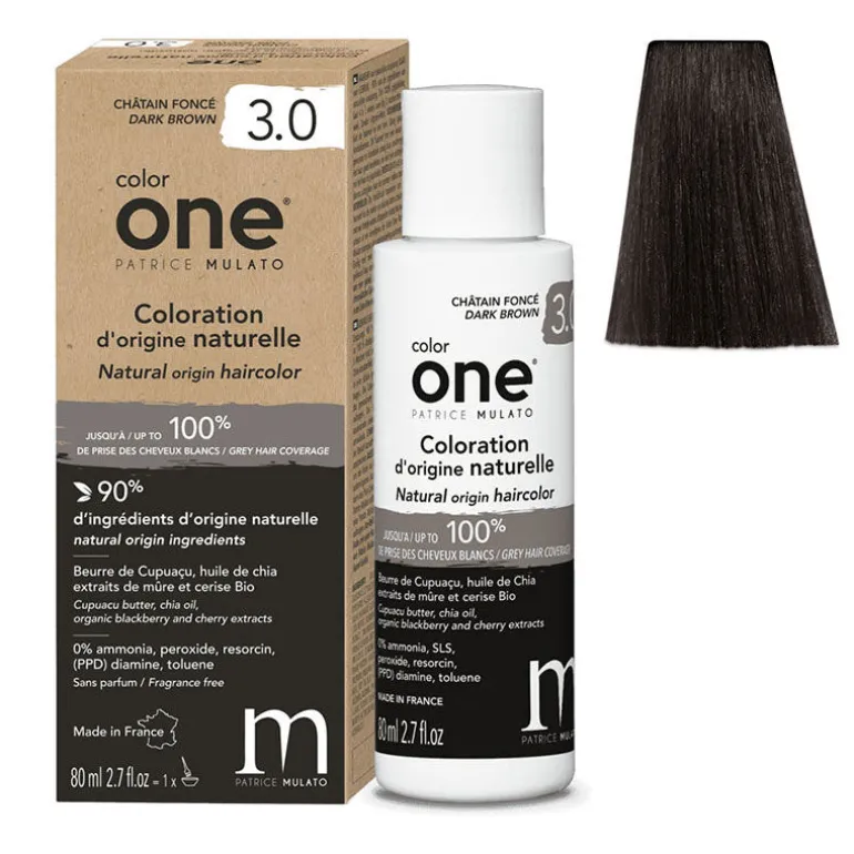 Coloration d'origine naturelle Color One 3.0 châtain foncé