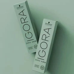 Coloration Igora Zero Amm 7-55 blond doré extra