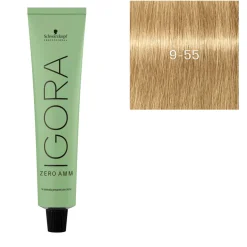 Coloration Igora Zero Amm 9-55 blond très clair doré extra