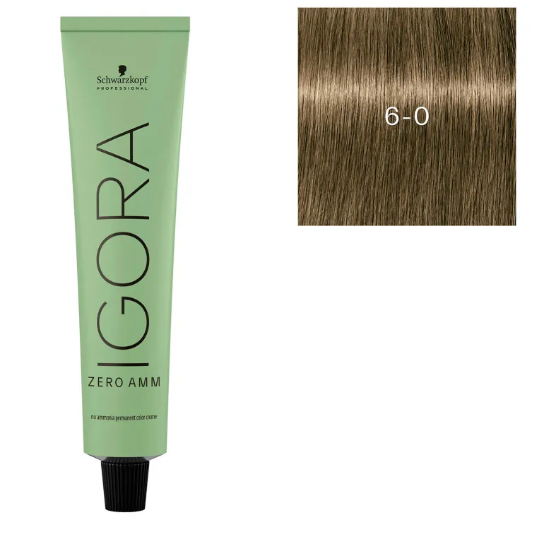 Coloration Igora Zero Amm 6-0 blond foncé naturel