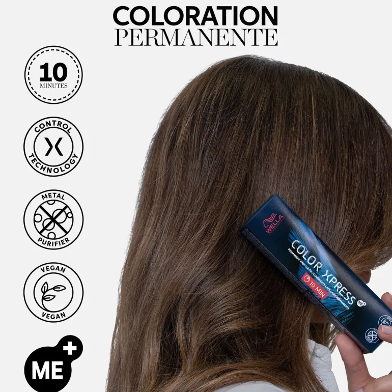 Coloration permanente Color Xpress 5/1 châtain clair cendré