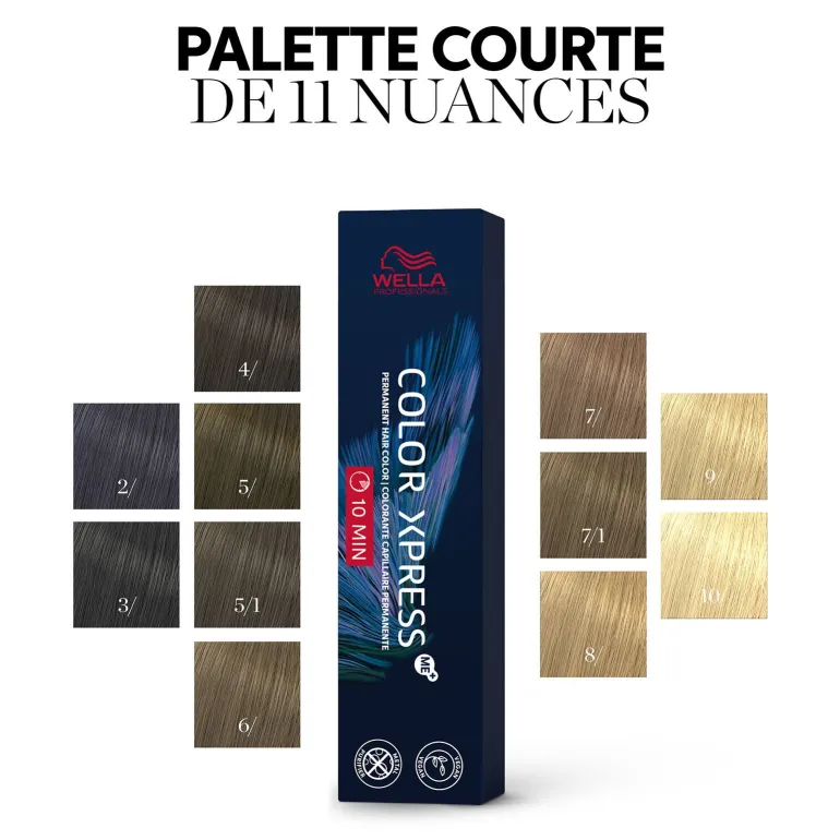 Coloration permanente Color Xpress 4/ châtain naturel