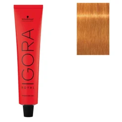 Coloration permanente Igora Royal 9-7 blond très clair cuivré