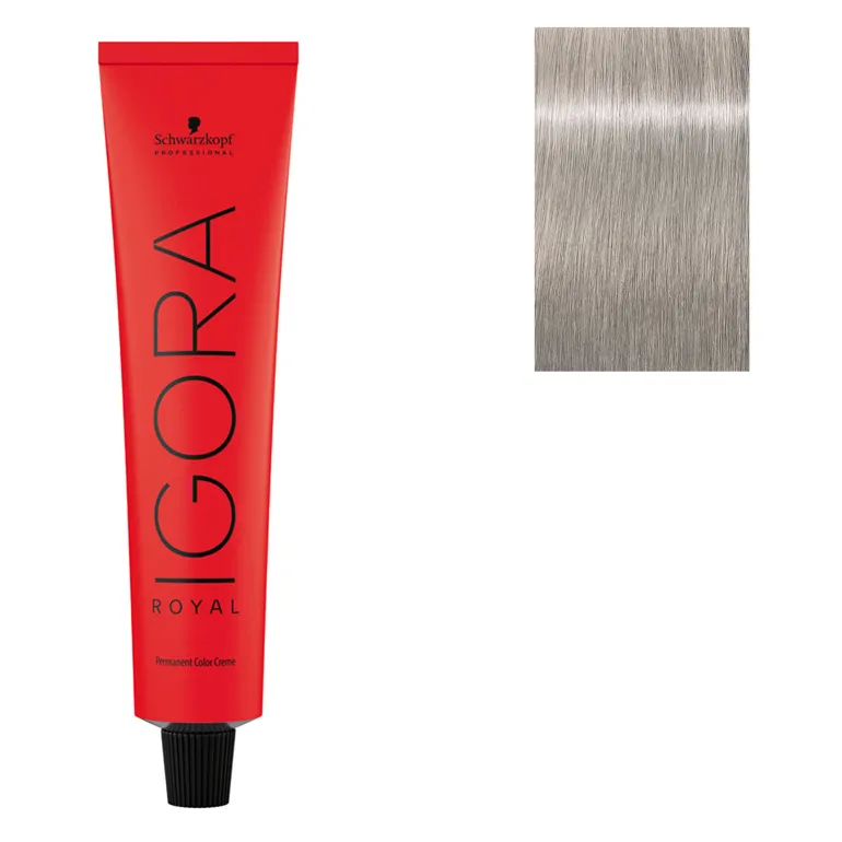 Coloration permanente Igora Royal 9.5-1 blond pastel cendré