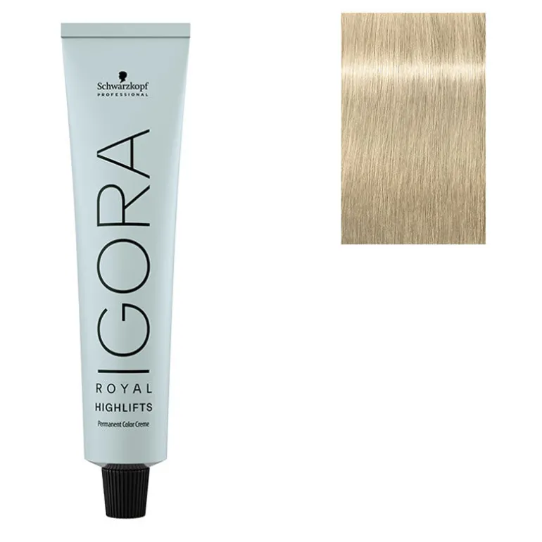 Coloration permanente Igora Royal 10-1 blond très très clair cendré