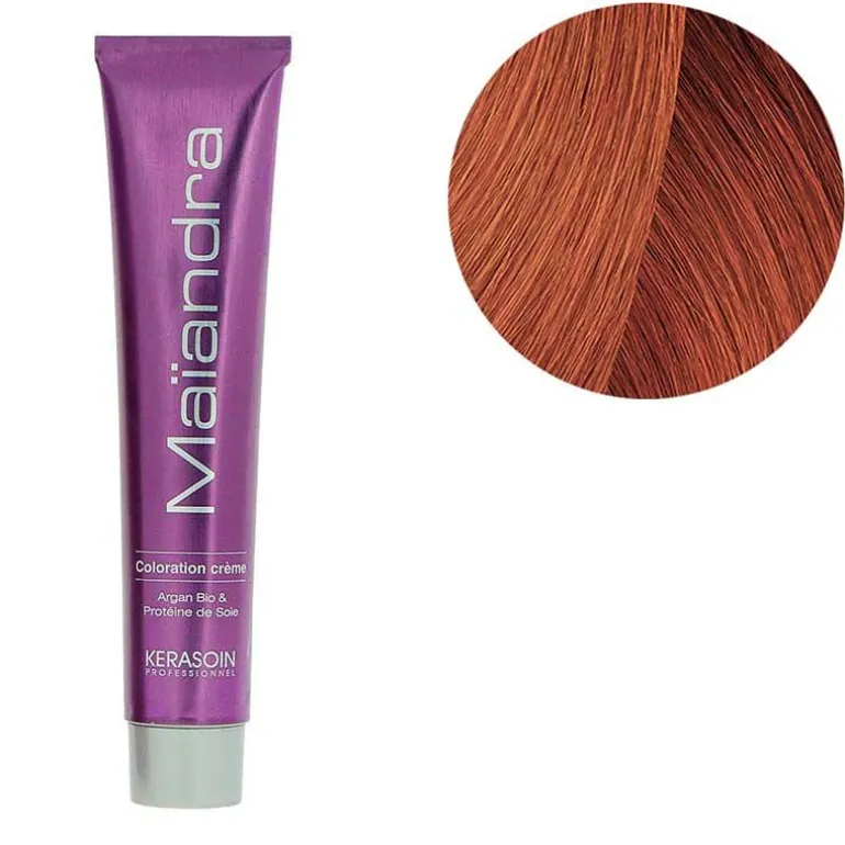 Coloration permanente Maïandra 7.44 blond cuivré intense