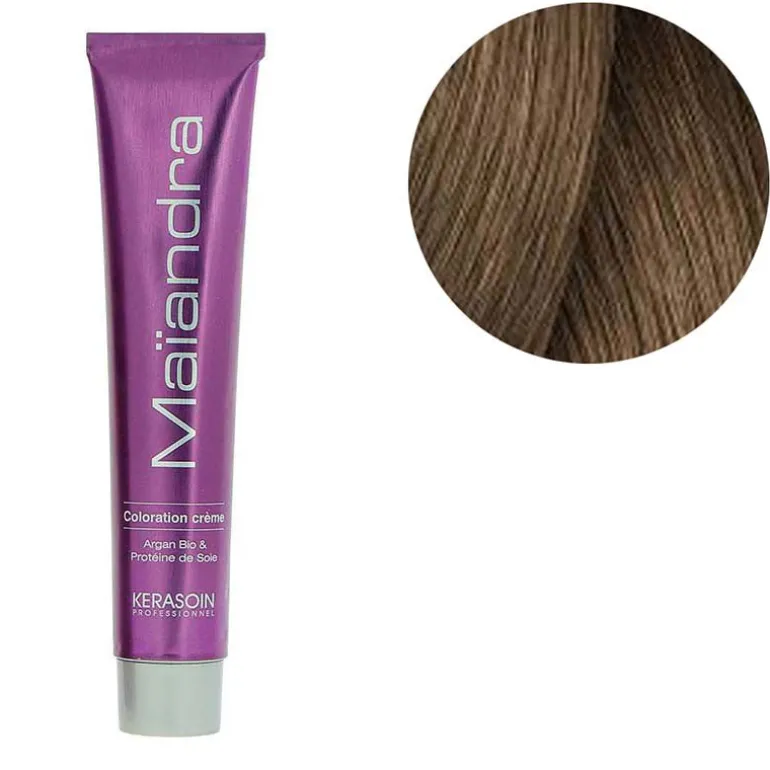 Coloration permanente Maïandra 7.32 blond doré irisé