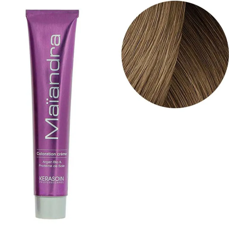 Coloration permanente Maïandra 8.13 blond clair cendré doré