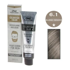 Coloration pour homme cheveux & barbe 6.1 blond cendré