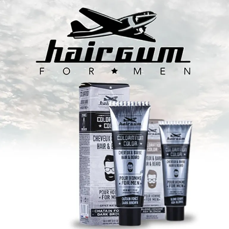 Coloration pour homme cheveux & barbe 7.1 blond clair cendré