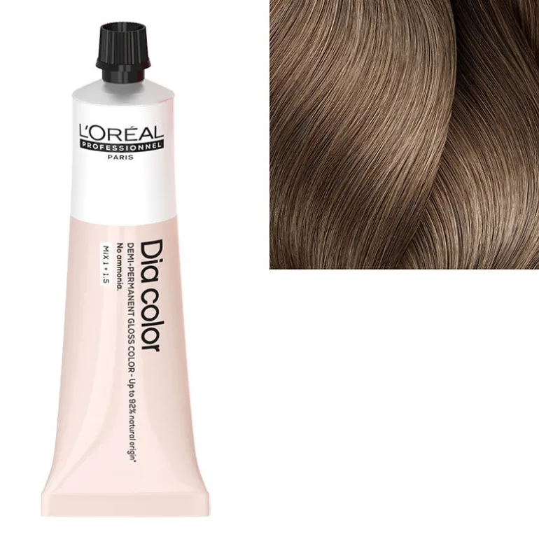 Coloration ton sur ton Dia Color 8.2 blond clair irisé