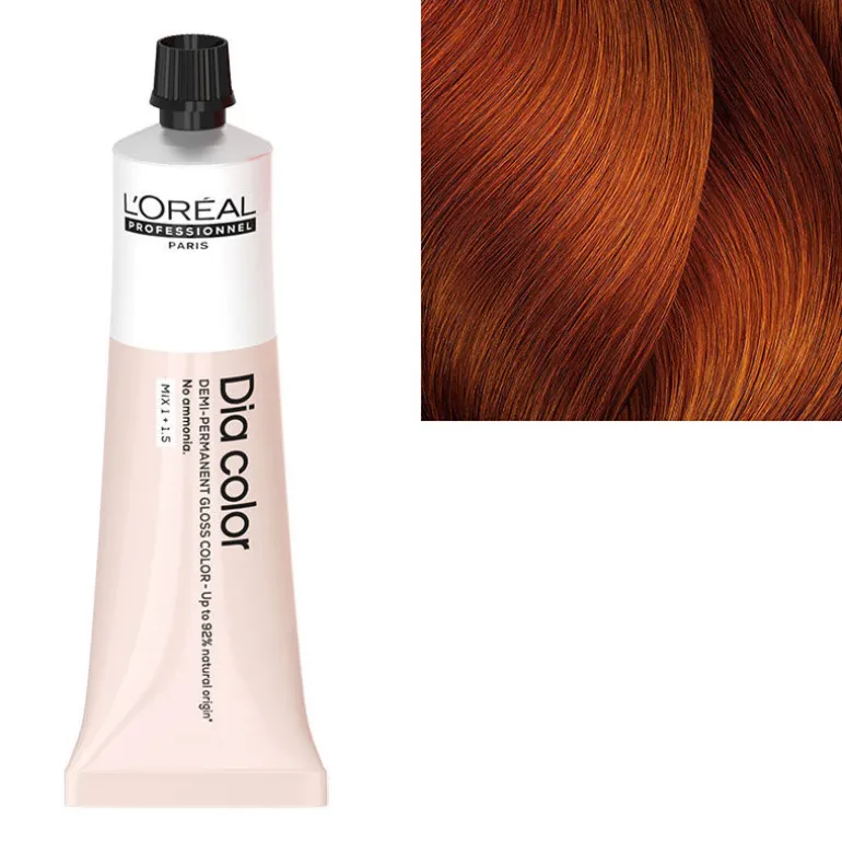 Coloration ton sur ton Dia Color 7.44 blond cuivré profond