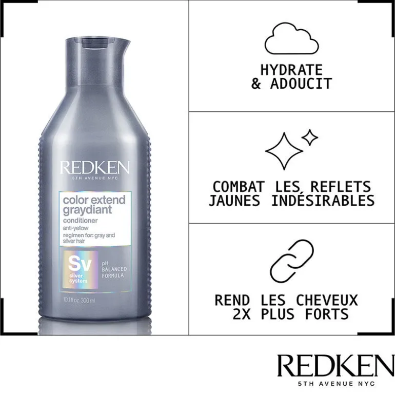 Conditioner déjaunisseur pour cheveux blancs Color Extend Graydiant