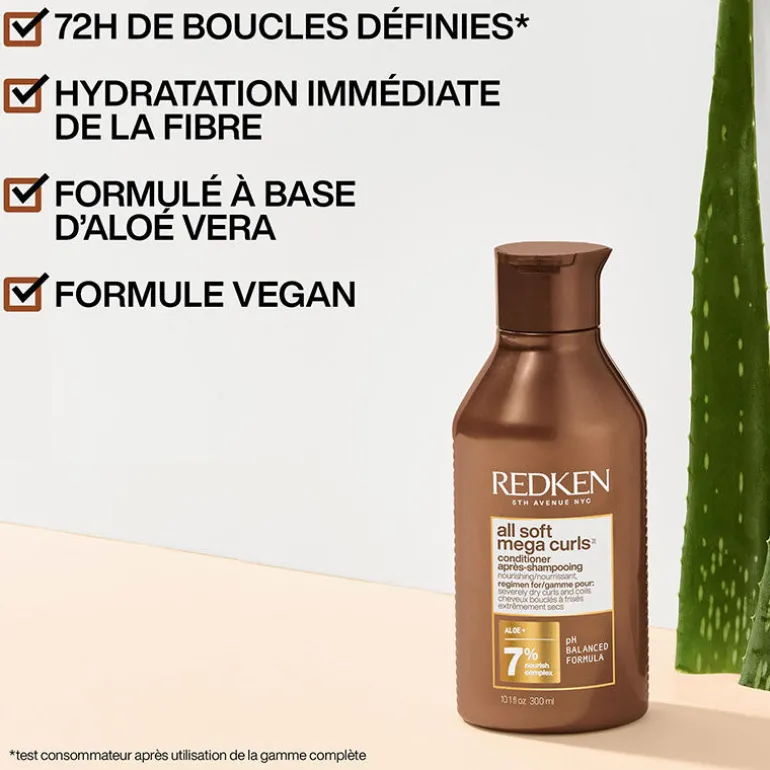 Conditioner pour cheveux bouclés à crépus All Soft Mega Curls