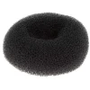 Couronne chignon donuts 6 cm noir
