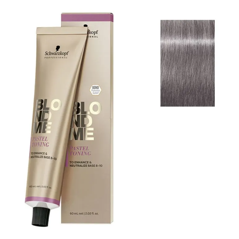 Crème blondeur à nuancer Blondme bleu fumé métallique