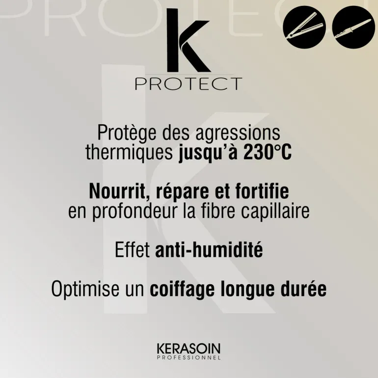Crème thermo-protectrice à la kératine K Protect