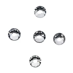 Décors d’ongles cristal argent