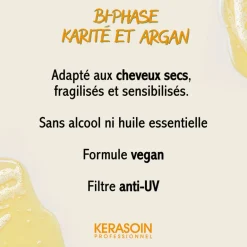 Démêlant bi-phase à l'argan et au karité 30ml