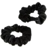 Duo chouchous velours côtelé noir
