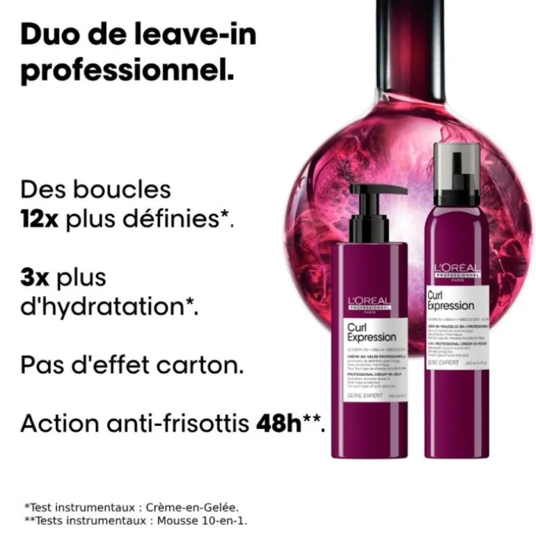 Duo coiffant pour cheveux bouclés à frisés Curl Expression