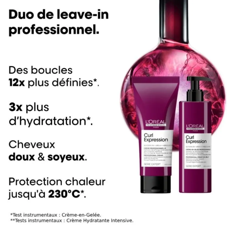 Duo coiffant pour cheveux frisés à crépus Curl Expression