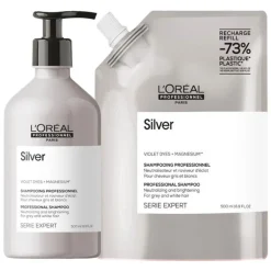 Duo recharge déjaunissant Silver + shampooing 500ml