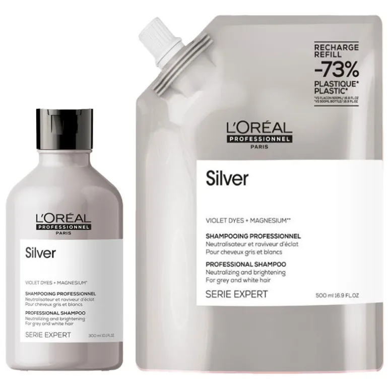 Duo recharge déjaunissant Silver + shampooing 300ml