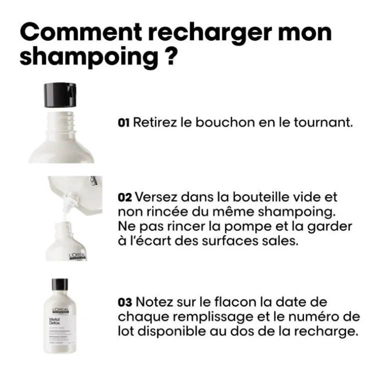 Duo recharge Metal Detox + shampooing 500ml