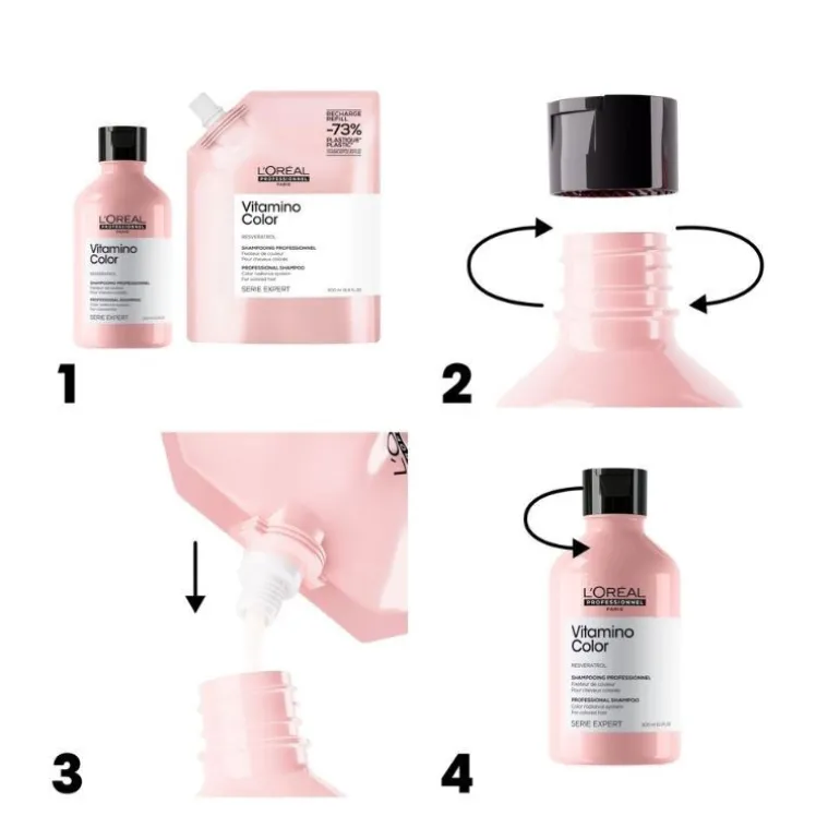 Duo recharge Vitamino Color + shampooing 300ml