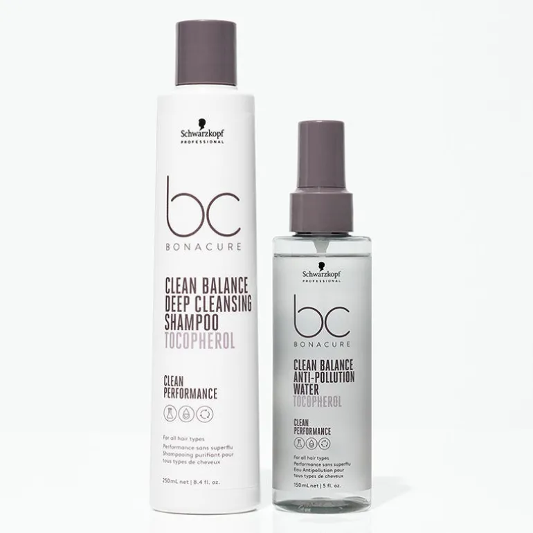 Eau anti-pollution pour tous types de cheveux BC Clean Balance