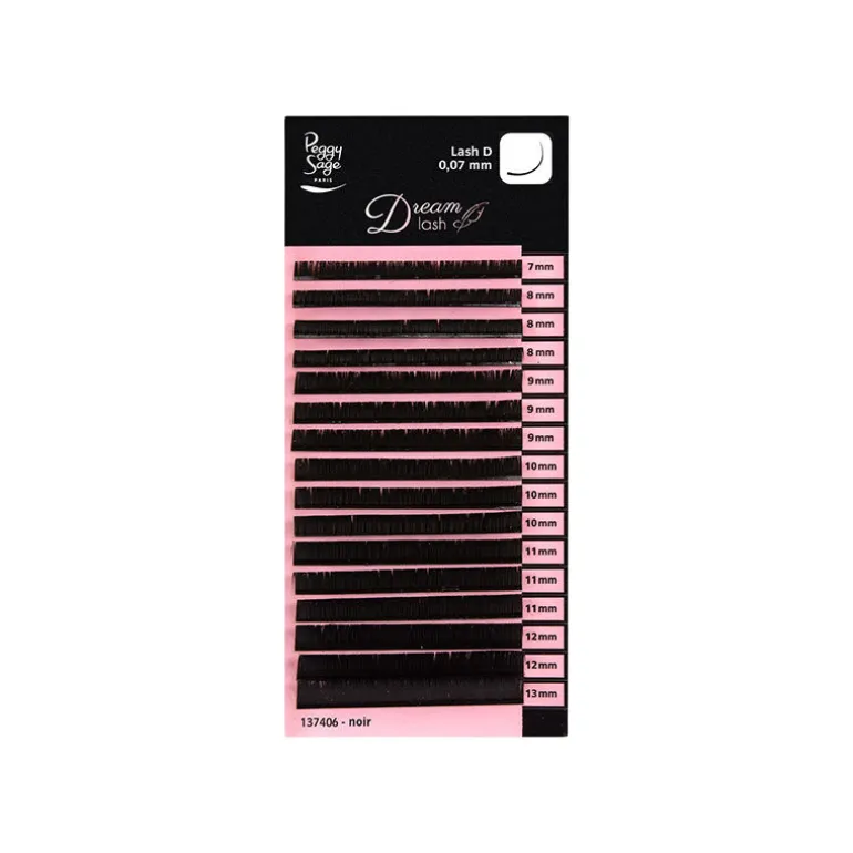 Extension de cils volume russe Courbure Extravagante D 0.07 mm