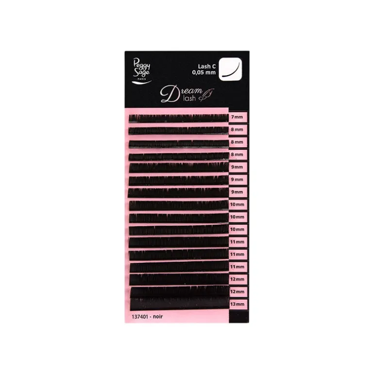 Extension de cils volume russe Courbure Extrême C 0.05 mm